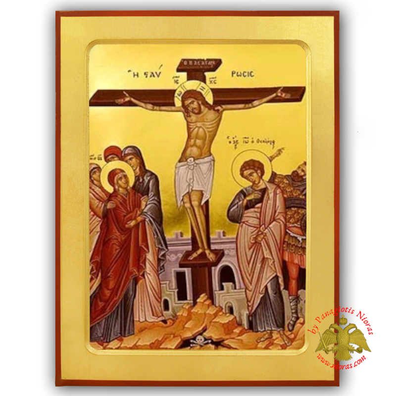 The Crucifixion Wooden Icon
